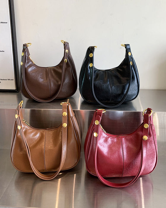 Taske Vokset Læder Armhule