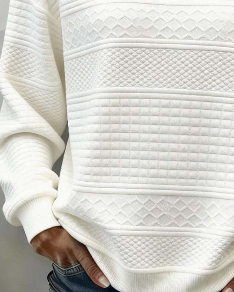 Sweatshirt Twist Rund Hals