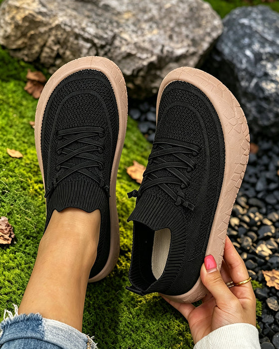 Flad Gå Sneakers Komfort