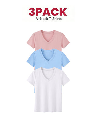 1/3-Pakke Komfortable Basic T-Shirts Til Kvinder