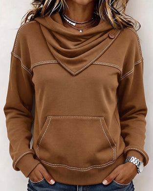 Sweatshirt Stablet Krave Lomme Splejset