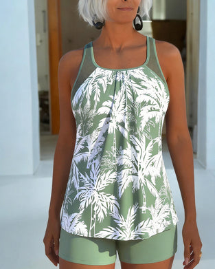 Tankini Botanisk Tryk Tanktop Shorts