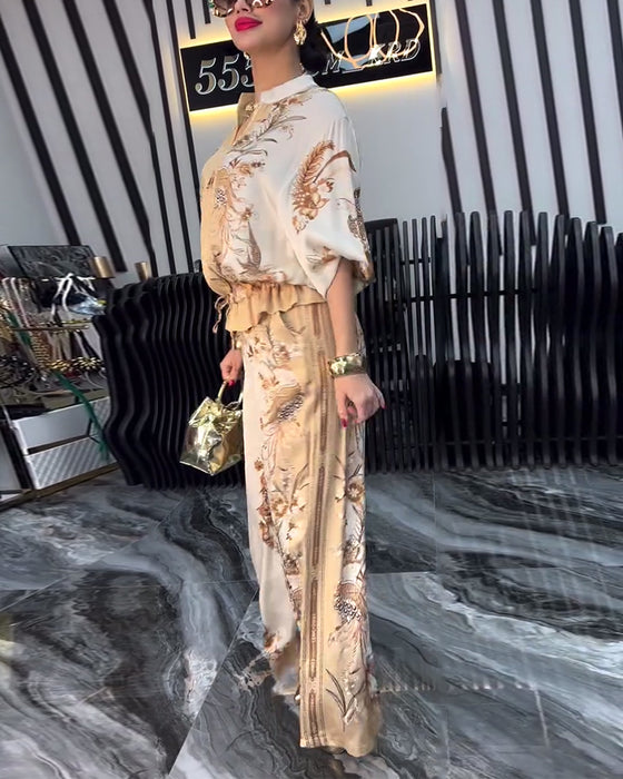 Bredbenet Jakkesæt Temperament Stående Krave Lynlås