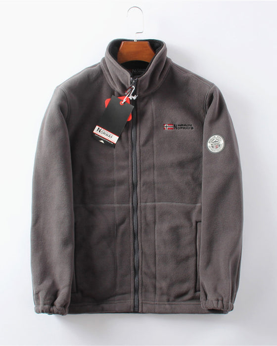 Jakke Herre Dobbel-Lag Fleece & 50% RABAT