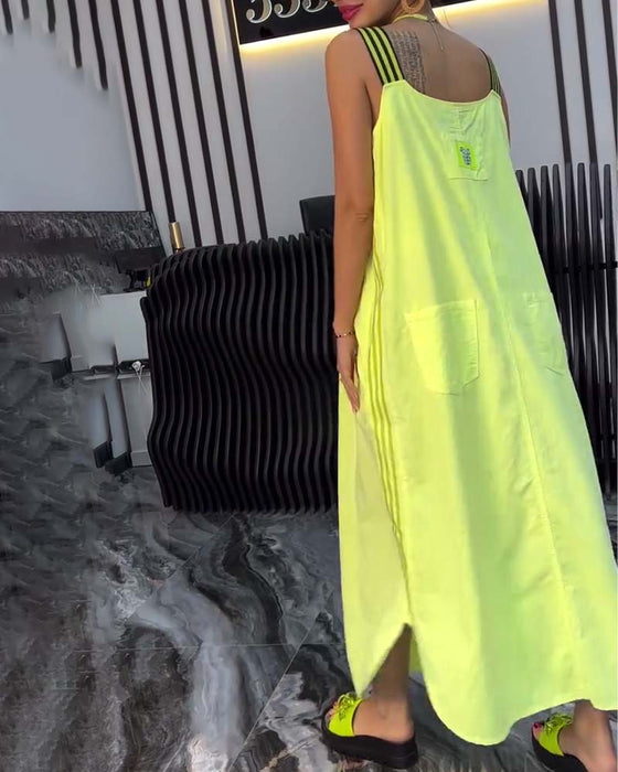 Kjole Splittet Stropper Løs