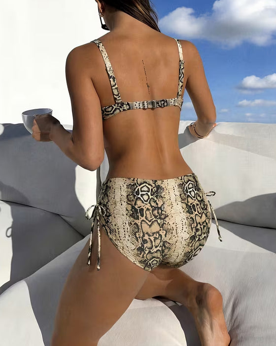 Bikini Slangeskind Høj Talje