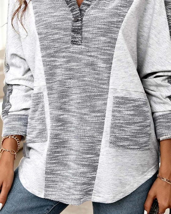 Hoodie Lang Ærme Casual