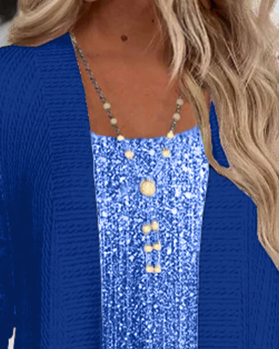 Modetop I Falsk Todelt Design