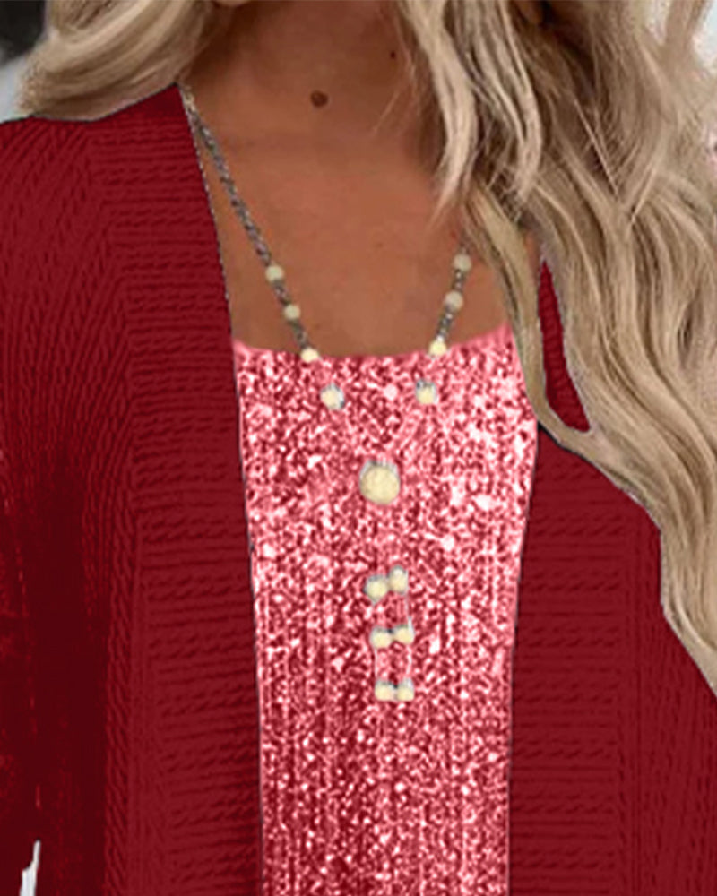 Modetop I Falsk Todelt Design