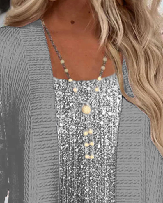 Modetop I Falsk Todelt Design