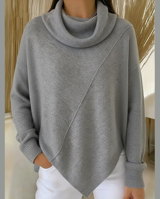 Sweater Asymmetrisk Kuhals