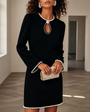 Kjole Stilfuld Langærme Lige