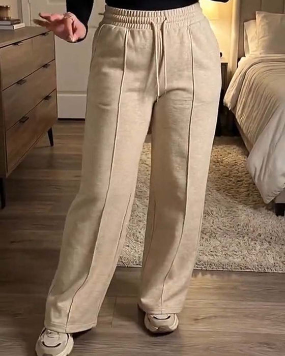 Sweatpants Snørebånd Lige Ben