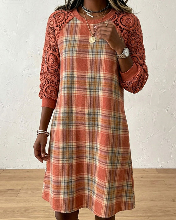 Kjoleterning Blonde Raglan Midi