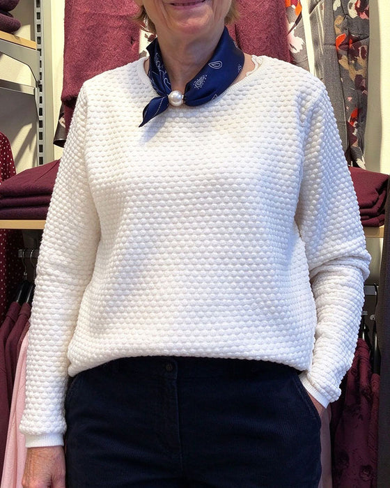 Sweatshirt Rund Hals Pullover Ensfarvet