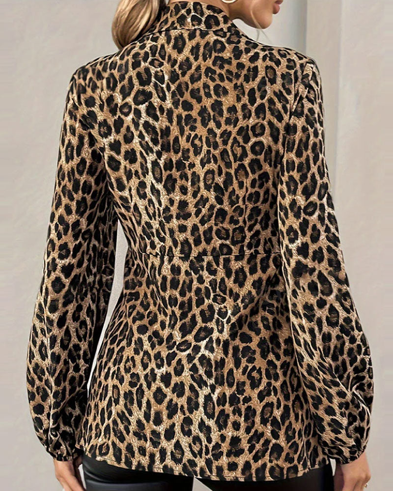 Top Leopard Tryk Krave Bandage Talje