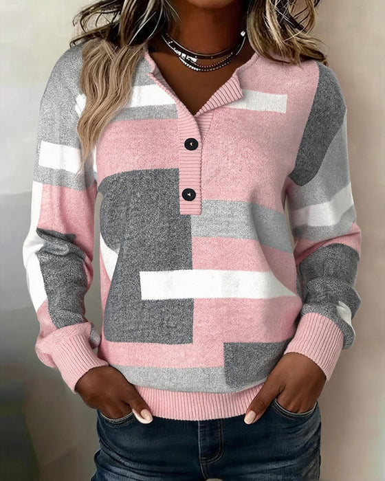 Sweatshirtternet Knap-Foran Langærmet