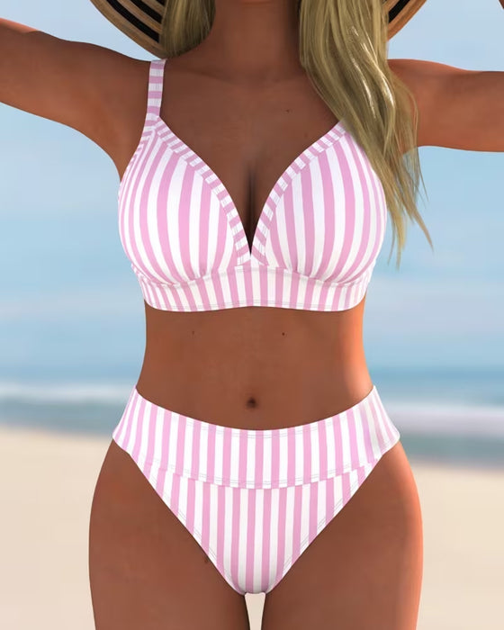 Bikinis Stribet Todelt