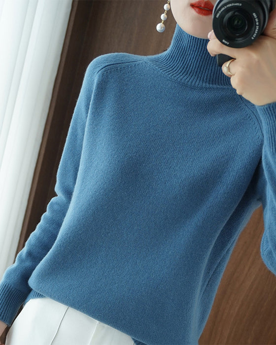 Elegant hvid turtleneck