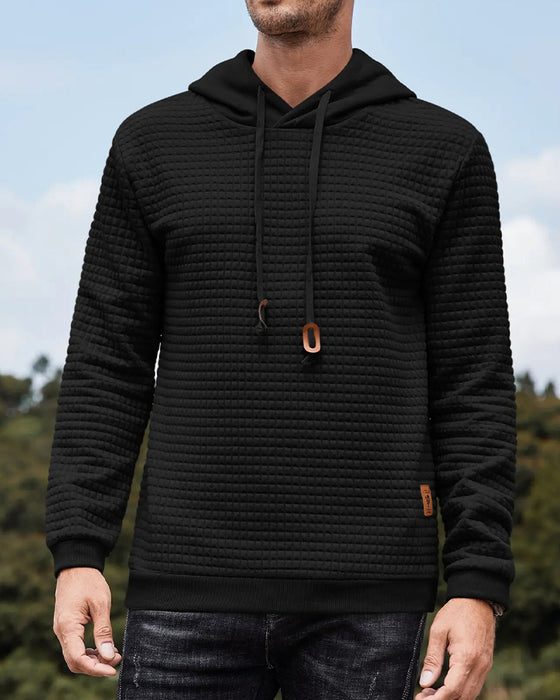 Hoodie Herre Hætte Solid