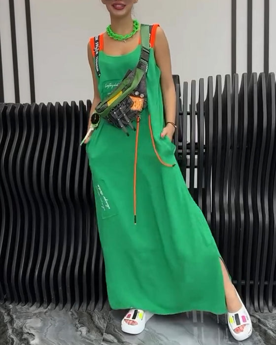 Kjole Ærmeløs Personlig Bogstavtryk