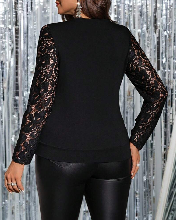 Top Blonder Falsk To-Delts Patchwork