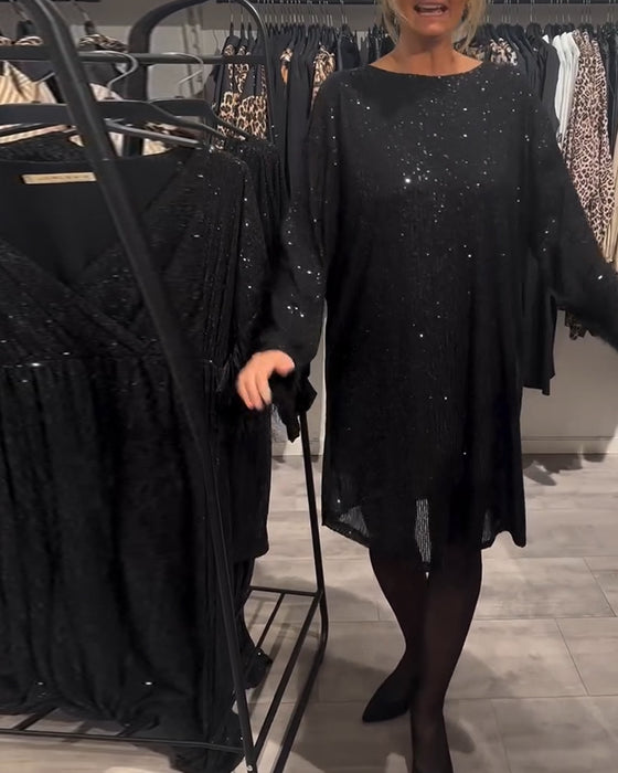 Kjole Elegant Backless Strappy Sequin