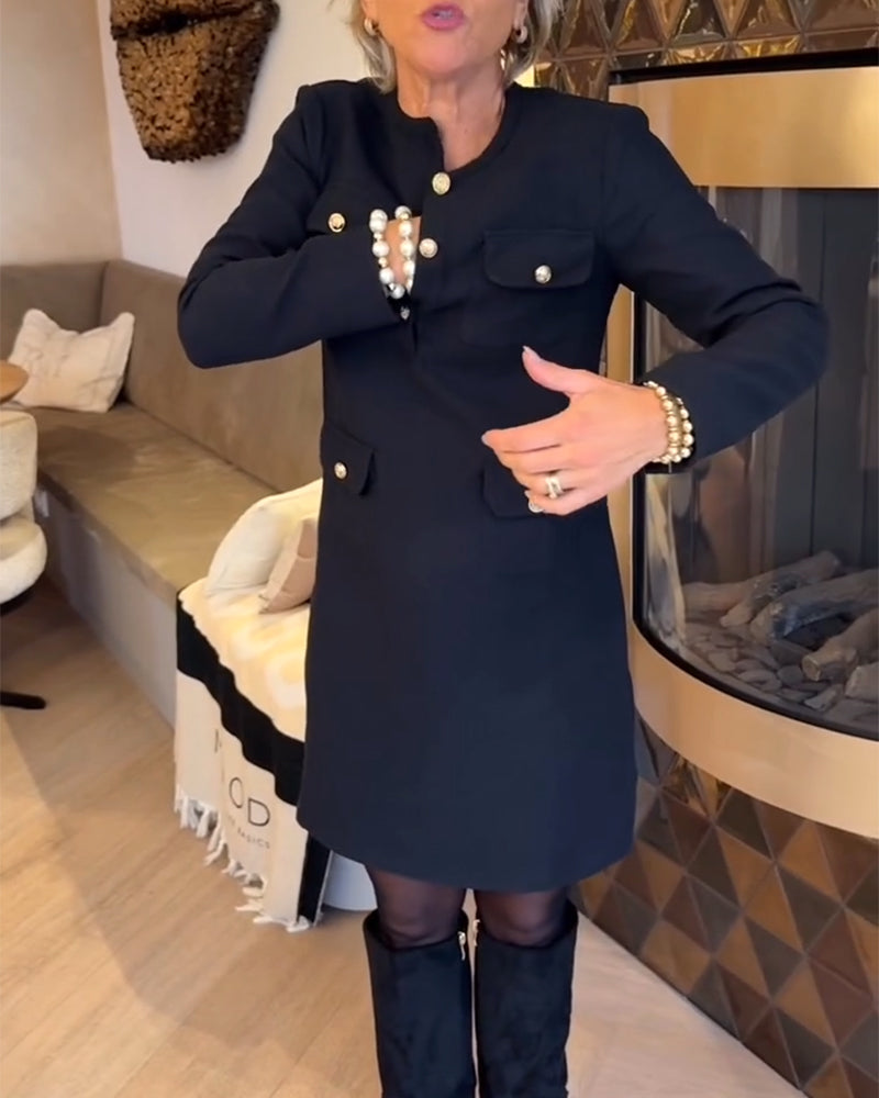 Elegant Og Slank Kjole I Chanel-Stil