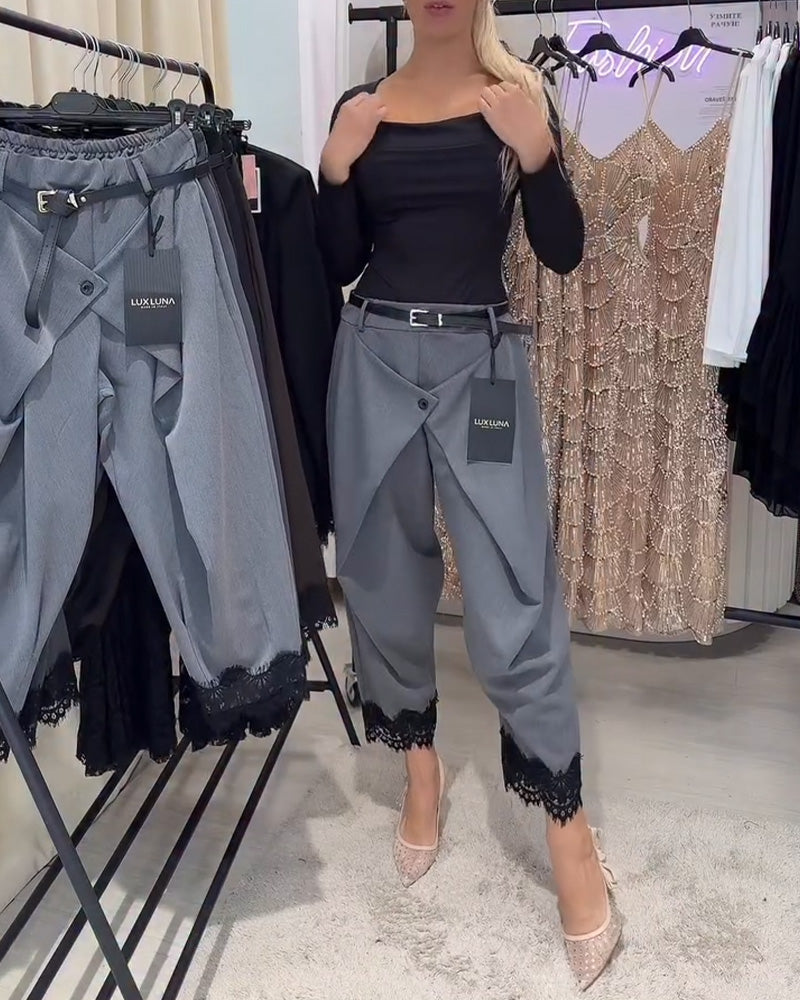 Bukser Modne Knipling Stiksning Harem