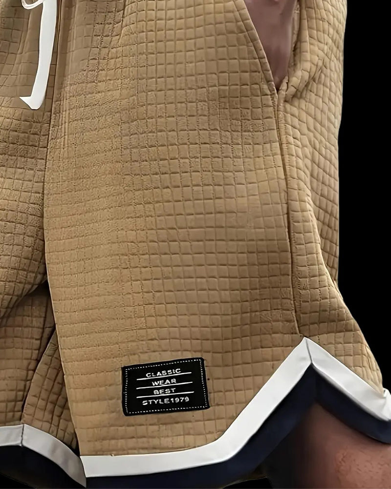 Shorts Vaffeltekstur Snøre