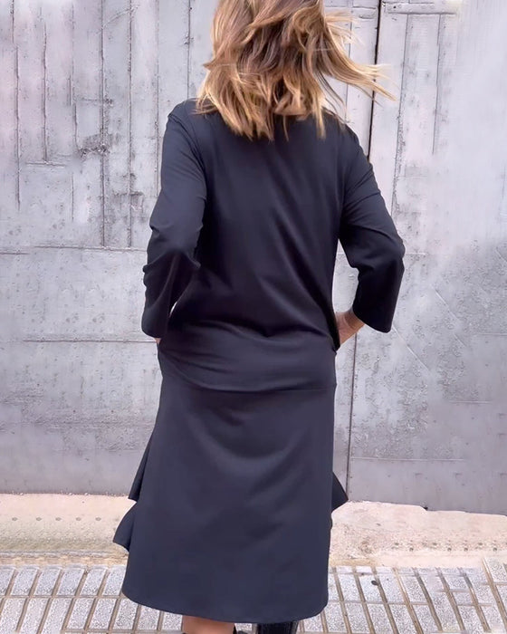 Kjole i løs pasform og lommer