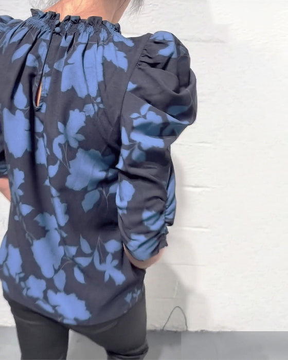 Bluse Puffærme Rynke