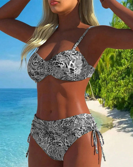 Øjenfanger Delte Badedragter med Leopardmønster