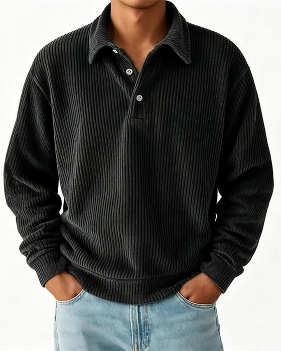 Herre Pullover Sweatshirt Krave Knap Stribe