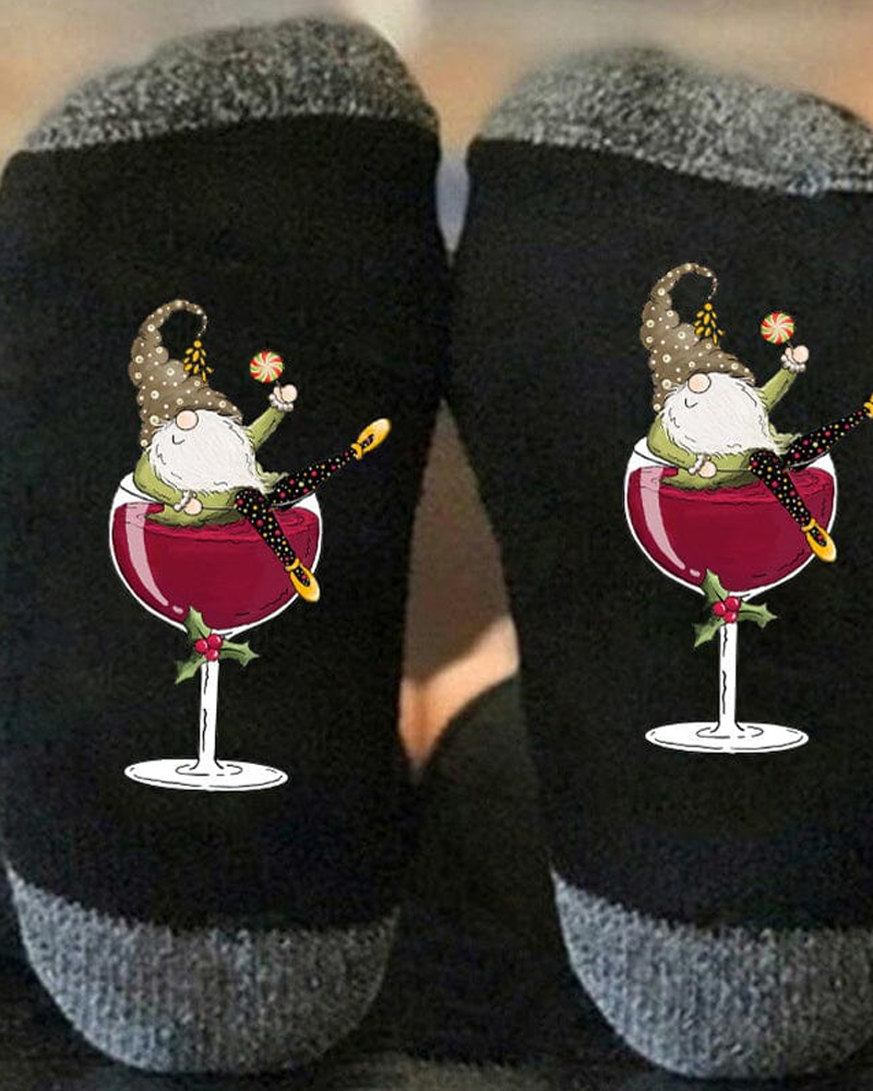 🧦Sokker Julenisse Vinglas Unisex Crew🧦