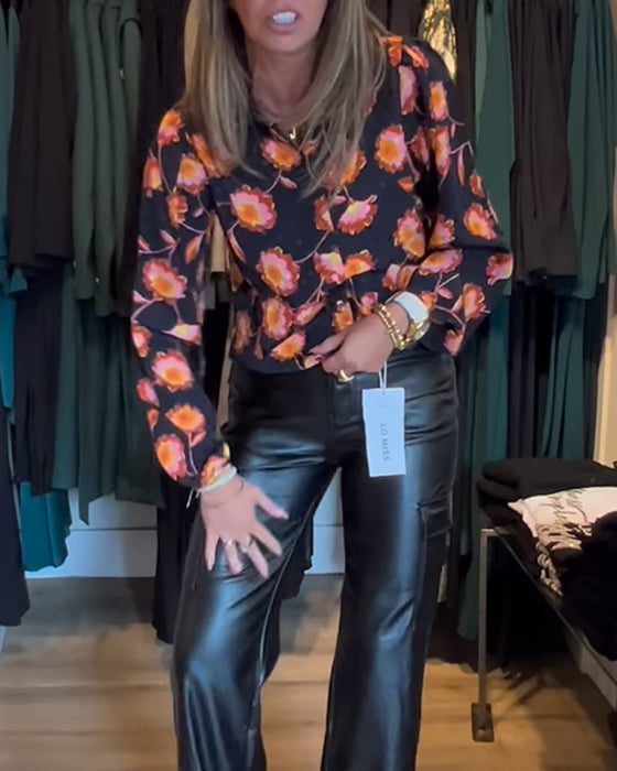 Årsagstop med blomsterprint