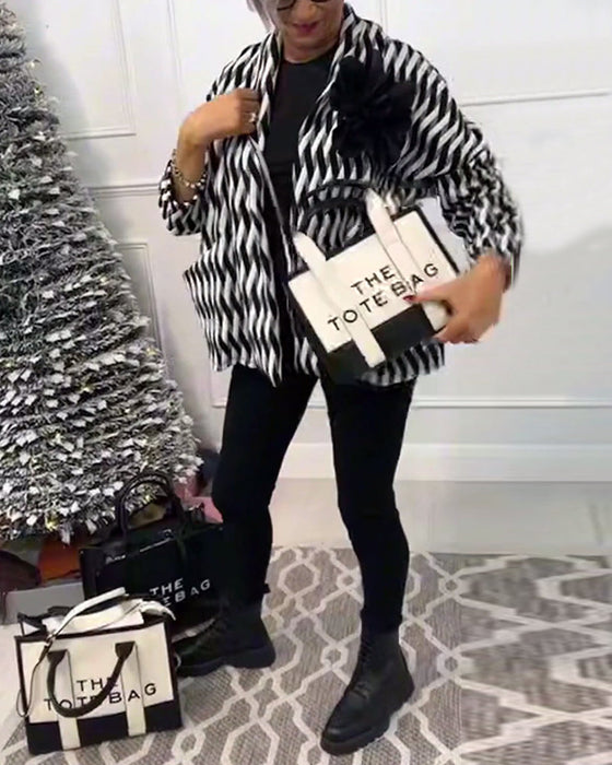 Tofarvet mode tote bag