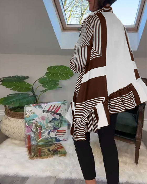 Patchworkskjorte i uregelmæssig stil