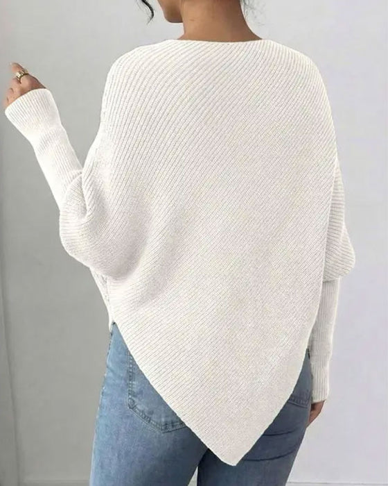Pullover Stilfuld Blomstret Uregelmæssig