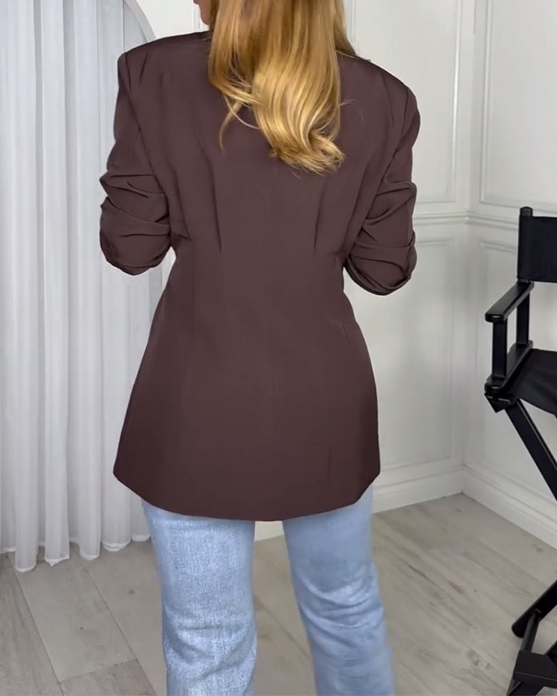 Blazer En Knap Slim Fit