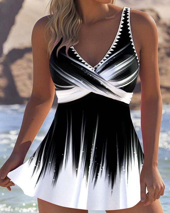 Badedragt Én-delt Gradient Kontrasttryk