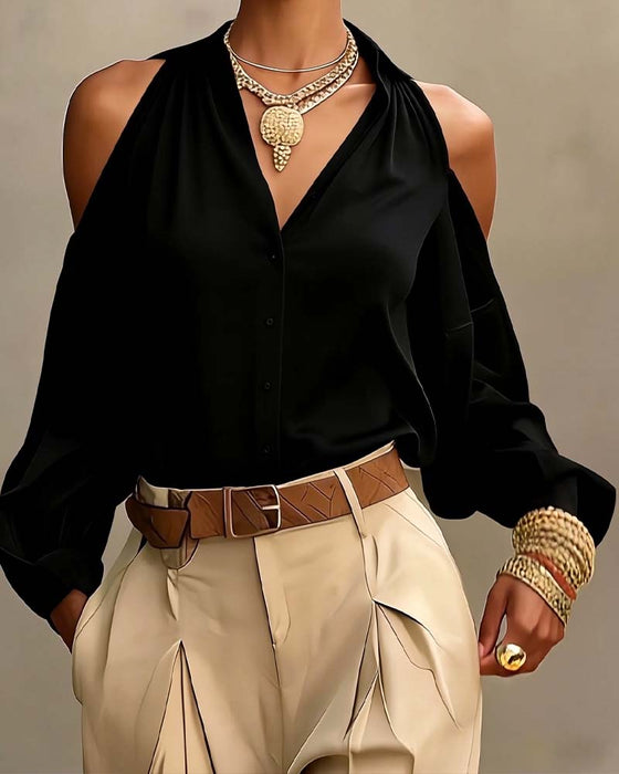Bluse Off Shoulder Mode