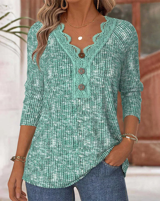 T-shirt afslappet ensfarvet blonde