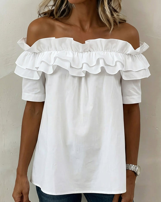 Bluse Flæse Off-Shoulder