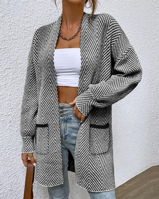 Cardigan Lommer Lang Sweater