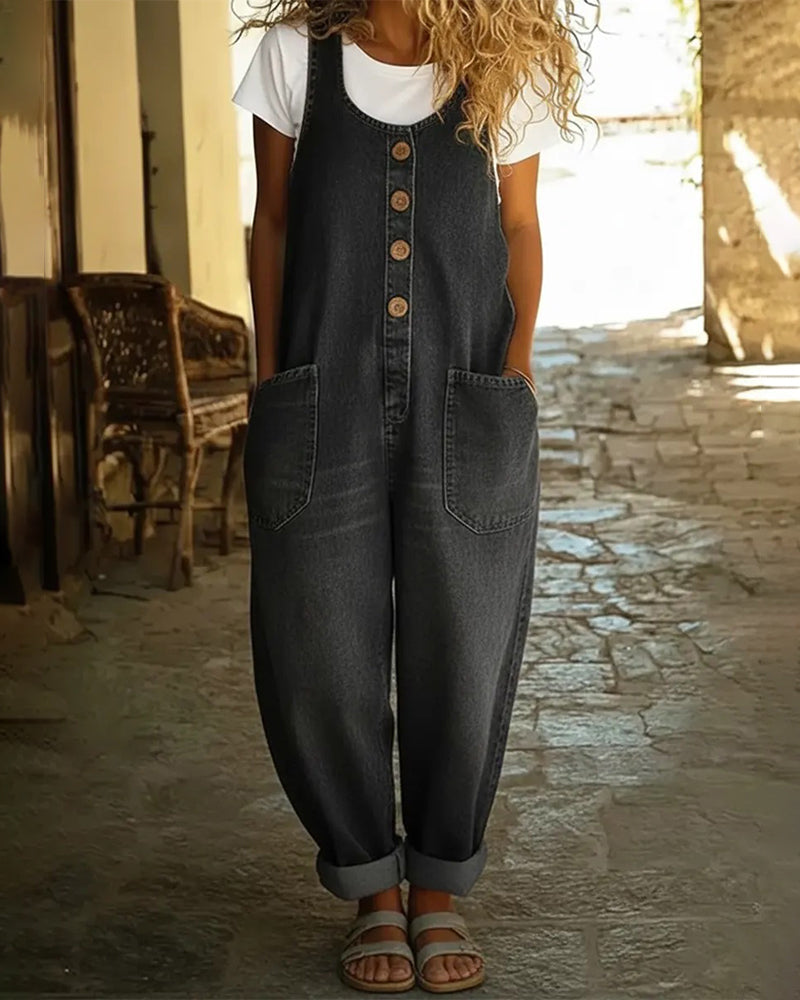 Springedragt Afslappet Lomme Denim