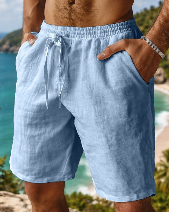 Shorts Ren Bomuld Strand Fempunkt Afslappet