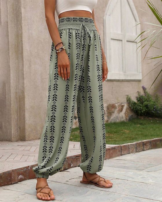 Casual Bloomers Med Geometrisk Print