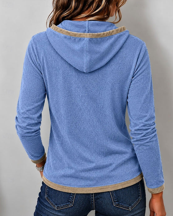 Top Snøre Kontrasterende Slim Fit