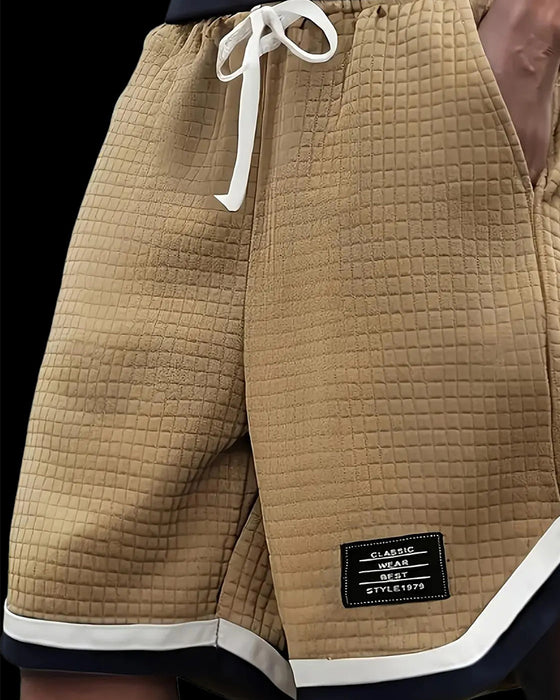 Shorts Vaffeltekstur Snøre